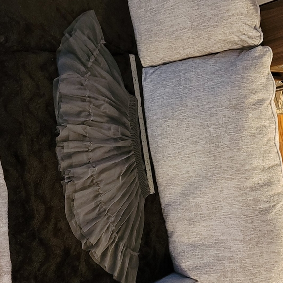 Xxl grey elastic waist gothic skirt - Picture 2 of 8